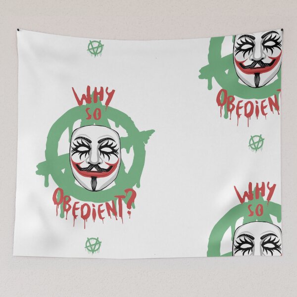 Item preview, Why So Obedient Anarchy Mask Design designed and sold by FDCdesignsBP.