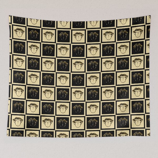 Item preview, Tongue Pop Art – Retro black Graphic Illustration designed and sold by StefanStudioArt.