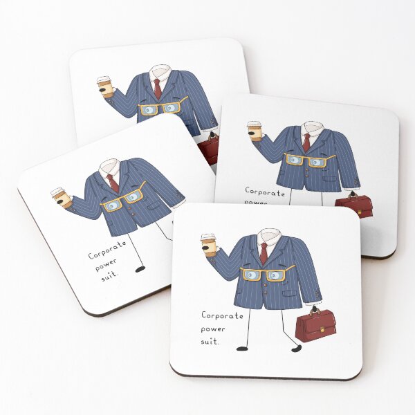 Item preview, Corporate Power Suit on a Coffee-Fueled Mission designed and sold by OKartashova.