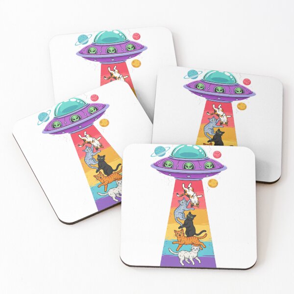 Item preview, UFO Cat Abduction — Alien Spaceship Beam Funny Space Cat T-Shirt V4 designed and sold by DarylWelsh2024.