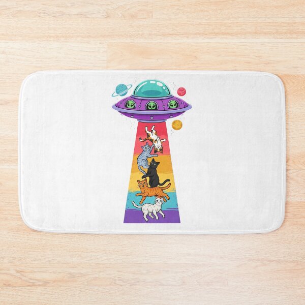 Item preview, UFO Cat Abduction — Alien Spaceship Beam Funny Space Cat T-Shirt V4 designed and sold by DarylWelsh2024.