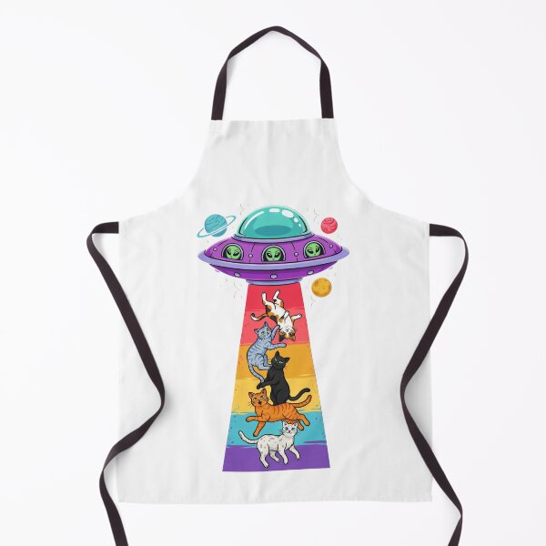 Item preview, UFO Cat Abduction — Alien Spaceship Beam Funny Space Cat T-Shirt V4 designed and sold by DarylWelsh2024.