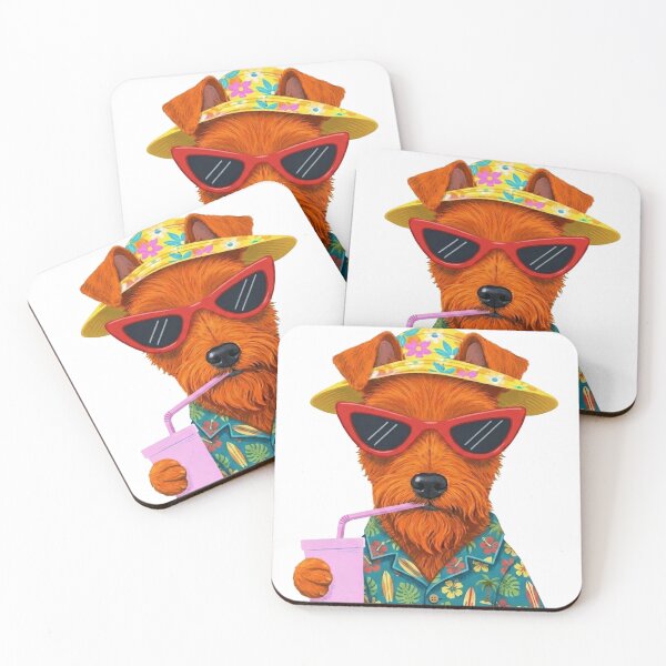 Item preview, Funny Cool Irish Terrier Dog Wearing Sunglasses designed and sold by ryanapples2.