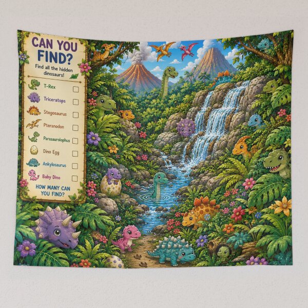 Item preview, Can You Find the Hidden Dinosaurs? designed and sold by Kimberly Palmer.