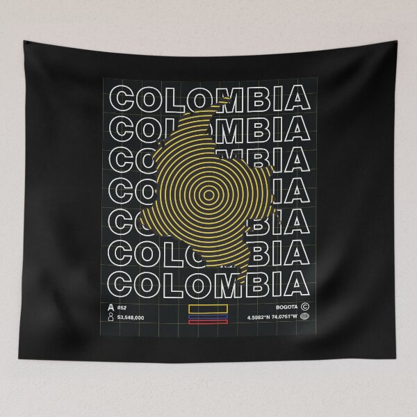 Item preview, Colombia Minimal Map designed and sold by Atlas-Array.