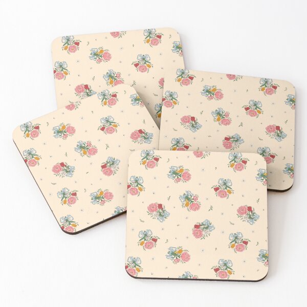 Item preview, Romantic Floral Bouquets – Roses, Peonies, Tulips & Daisies (cream) designed and sold by vaner-vaner.