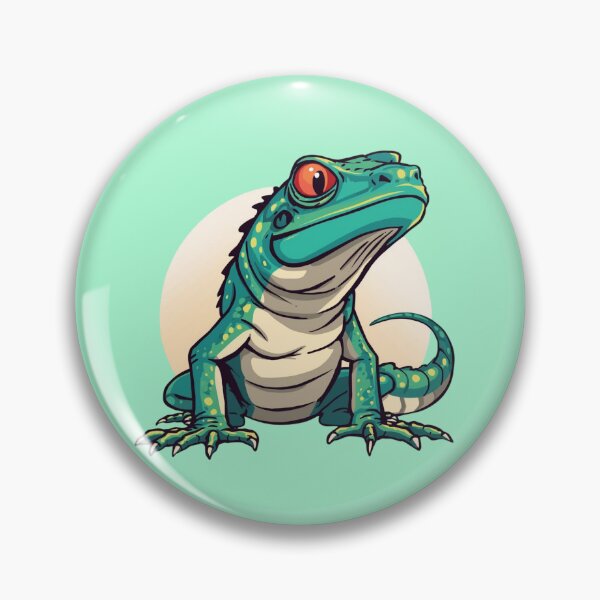 Item preview, Large, colorful cartoon-style lizard designed and sold by Art70shop.