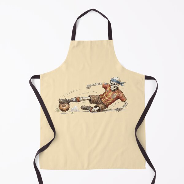 Item preview, Funny Watercolor Skeleton Soccer Player Slide Tackle Art designed and sold by BreezifyDesignStudio.