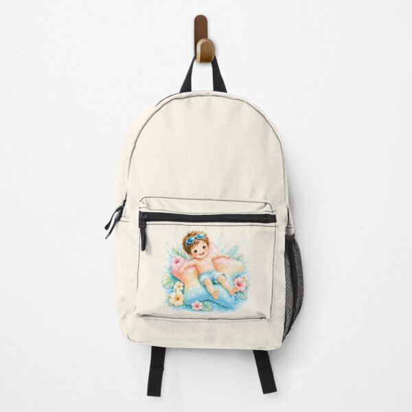 Item preview, Cute Summer Star Float Boy | Tropical Pool Kawaii Illustration designed and sold by looplandger.