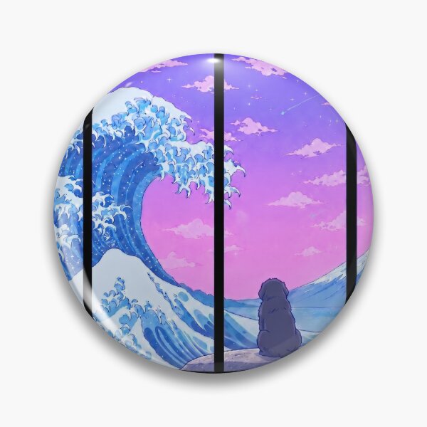 Item preview, Funny Newfoundland Japanese Kanagawa Wave Vapor Japan Boys Girls Kids designed and sold by FurryHavenPH.