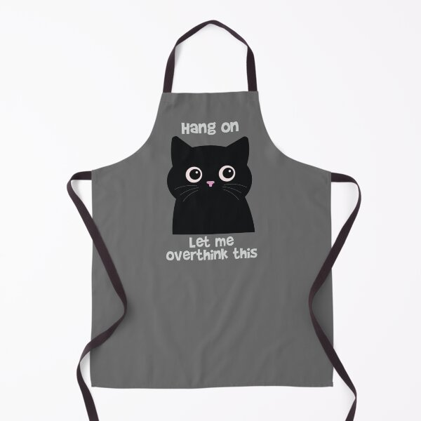 Item preview, Hang On Let Me Overthink This Black Cat Funny Introvert designed and sold by Hallowed Artistry.