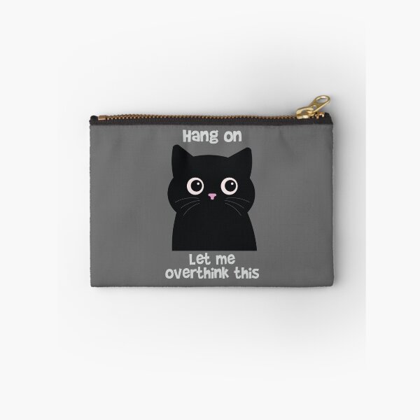 Item preview, Hang On Let Me Overthink This Black Cat Funny Introvert designed and sold by Hallowed Artistry.
