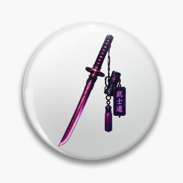 Item preview, Bushido Blade — Neon Glowing Katana with Kanji Japanese Sword Art designed and sold by kummo-0319.