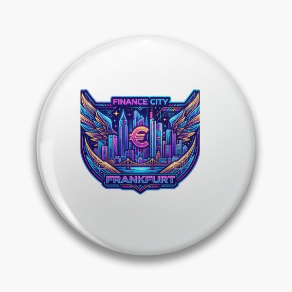 Item preview, Frankfurt Neon Skyline Sticker designed and sold by Imaginarium of Chaos falcon88 .