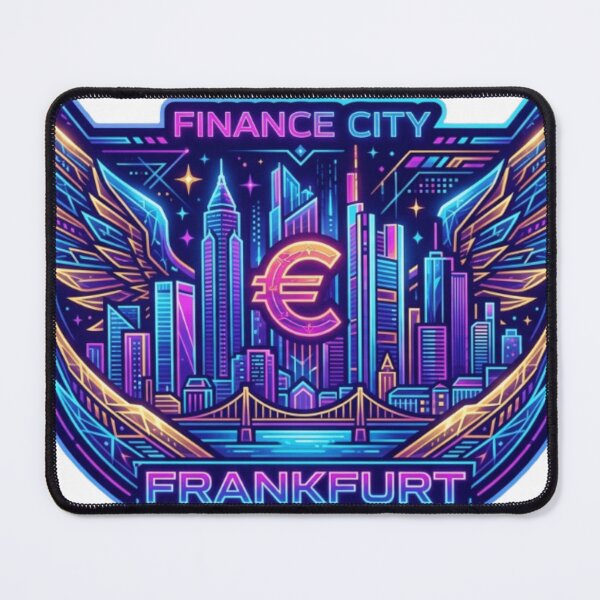Item preview, Frankfurt Neon Skyline Sticker designed and sold by Imaginarium of Chaos falcon88 .