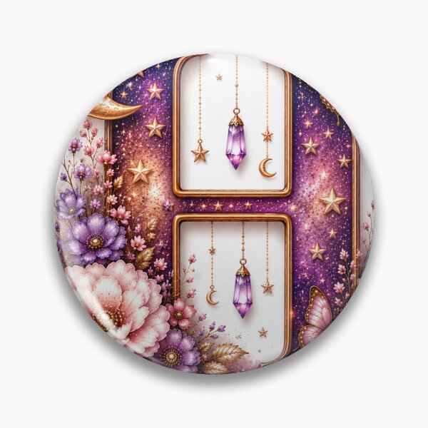 Item preview, Title Celestial Floral Letter H designed and sold by DaryaArtFrance.