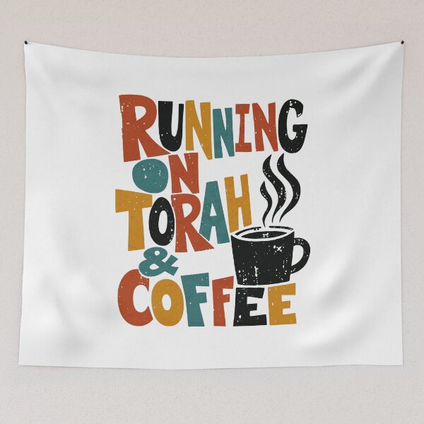 Item preview, Running on Torah & Coffee designed and sold by Amber Dove Studio.