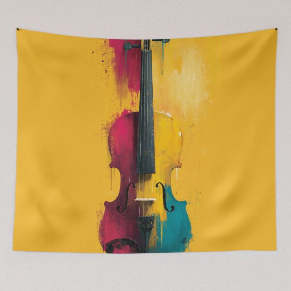 Item preview, classical violin drawing artwork designed and sold by gut2000.