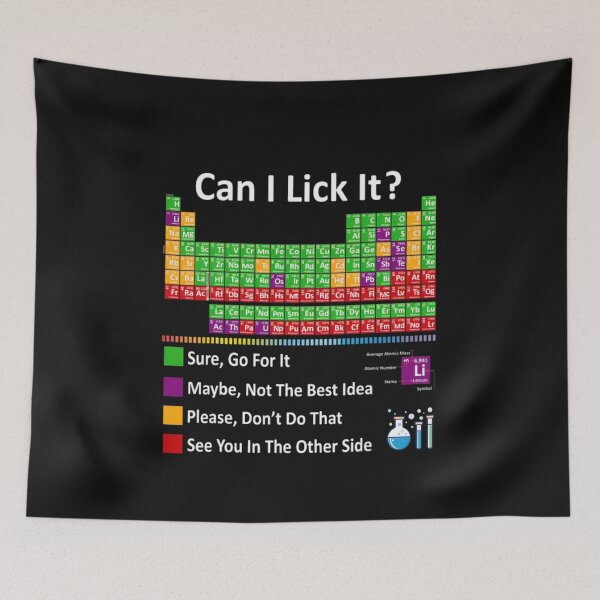 Item preview, Can I Lick It Funny Chemistry Periodic Table Science Classic T-Shirt designed and sold by RRMadeArt.
