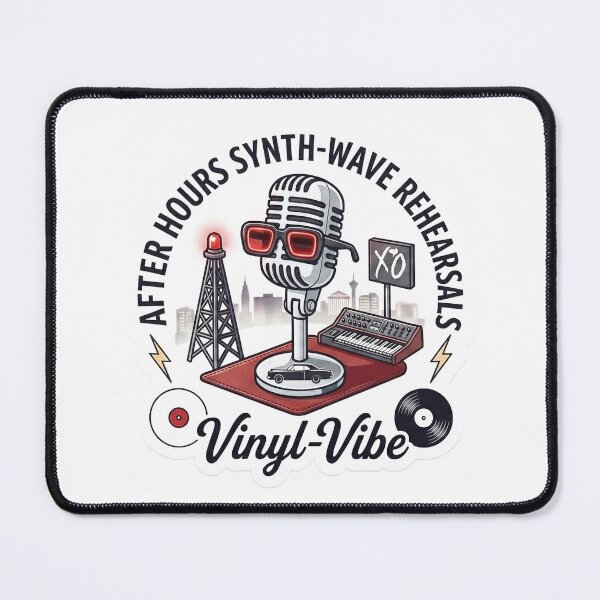 Item preview, Midnight Synth-Wave Legend Collection | Retro Pop Vibe Sticker designed and sold by Vinyl-Vibe.