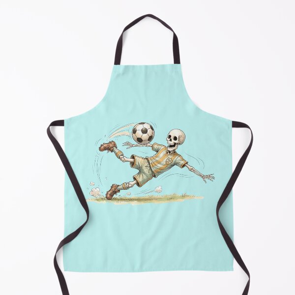 Item preview, Watercolor Skeleton Soccer Player Diving Volley Kick Art designed and sold by BreezifyDesignStudio.