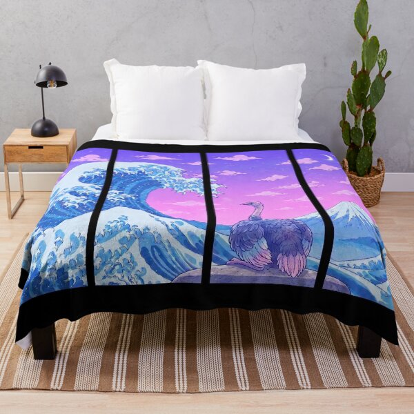 Item preview, Funny Ostrich Japanese Kanagawa Wave Vapor Japan Boys Girls Kids designed and sold by FurryHavenPH.