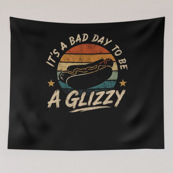 Item preview, It's A Bad Day To Be A Glizzy Hot Dog Foodie Humor designed and sold by RetroMini2026.