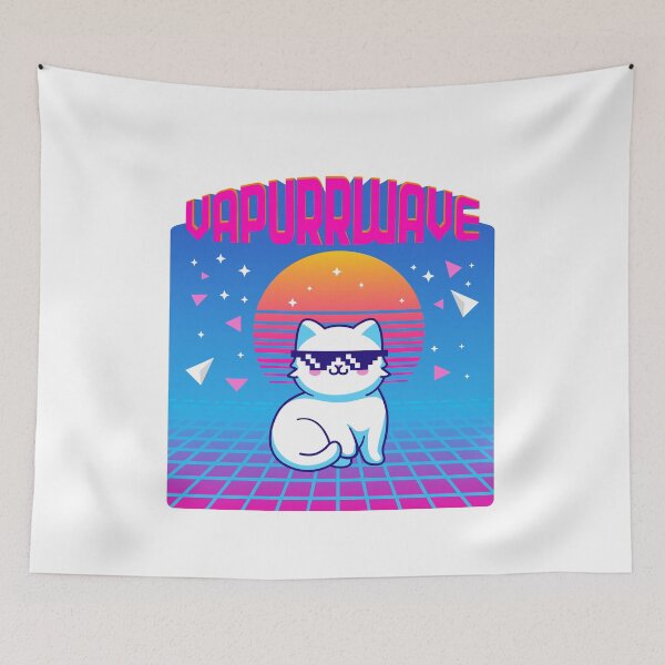 Item preview, VapurrWave - Retro Cat designed and sold by LaboyStudio.