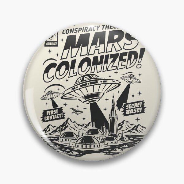 Item preview, Conspiracy Theory of Mars Colonized - Charcoal Black designed and sold by VoglR.