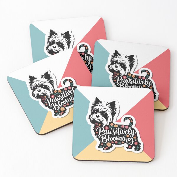 Item preview, Pawsitively Blooming Yorkshire Terrier designed and sold by NiftyWrx.