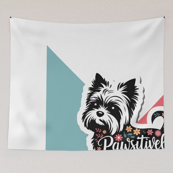Item preview, Pawsitively Blooming Yorkshire Terrier designed and sold by NiftyWrx.