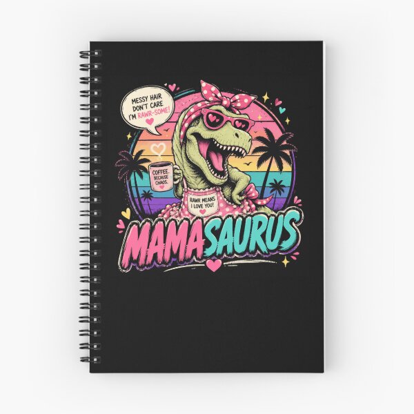 Item preview, Mamasaurus Mom Mother Dinosaur Coffee Chaos designed and sold by RetroMini2026.