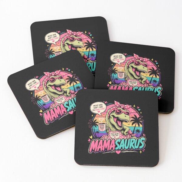 Item preview, Mamasaurus Mom Mother Dinosaur Coffee Chaos designed and sold by RetroMini2026.