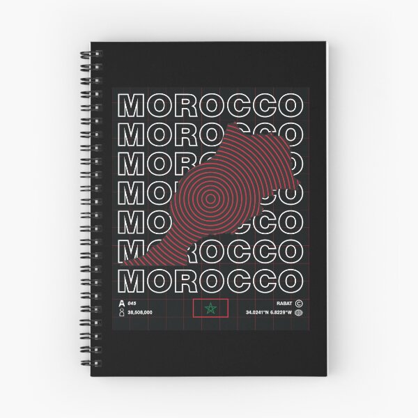 Item preview, Morocco Minimal Map designed and sold by Atlas-Array.