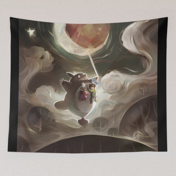 Item preview,  Cute kawaii art girl and monsters  [[kiki's]] -%[ghiblis]%- dancing aways  designed and sold by ITsyxuanart.