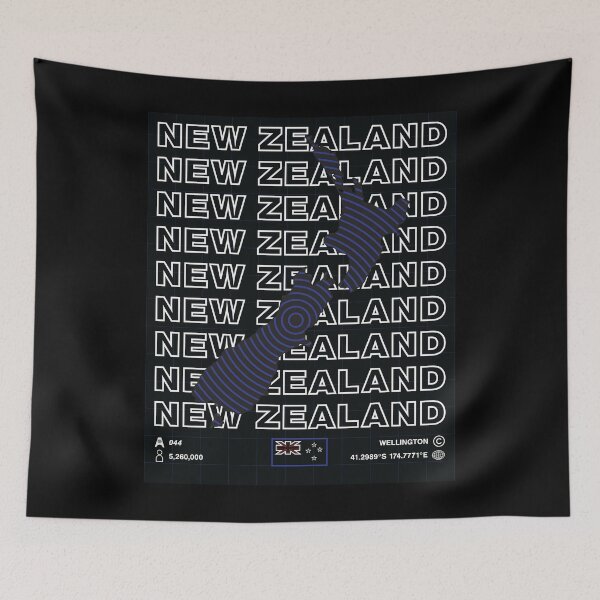 Item preview, New Zealand Minimal Map designed and sold by Atlas-Array.