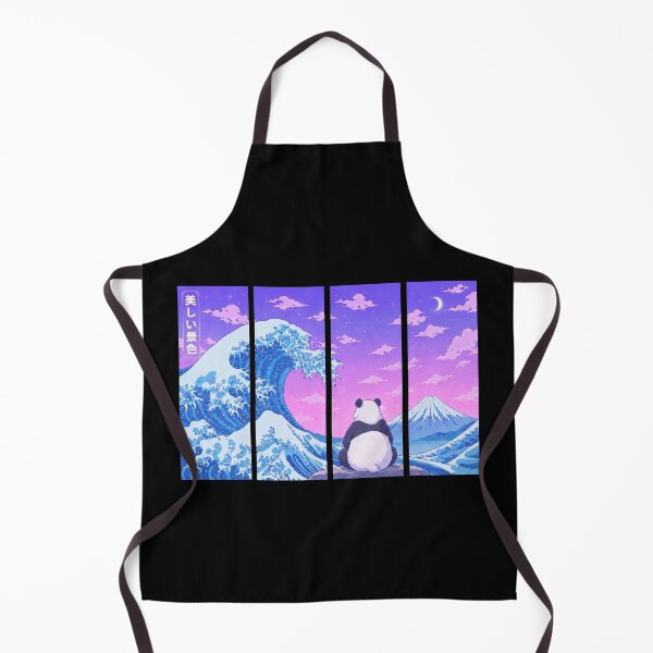 Item preview, Funny Panda Japanese Kanagawa Wave Vapor Japan Boys Girls Kids designed and sold by FurryHavenPH.