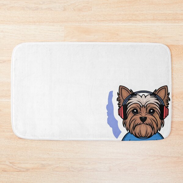 Item preview, DJ Yorkshire Terrier with 'Drop the Beat' Text designed and sold by NiftyWrx.
