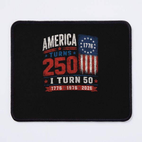 Item preview, America Turns 250 I Turn 50 American Patriot Birthday 2026 designed and sold by RetroMini2026.
