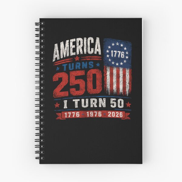 Item preview, America Turns 250 I Turn 50 American Patriot Birthday 2026 designed and sold by RetroMini2026.