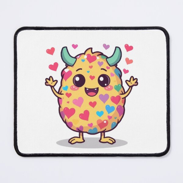 Item preview, Rainbow Heart Monster Kawaii Sticker designed and sold by Stylestickers55.