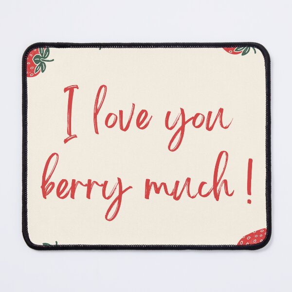 Item preview, Cream I Love You Berry Much! designed and sold by BillieBroome.