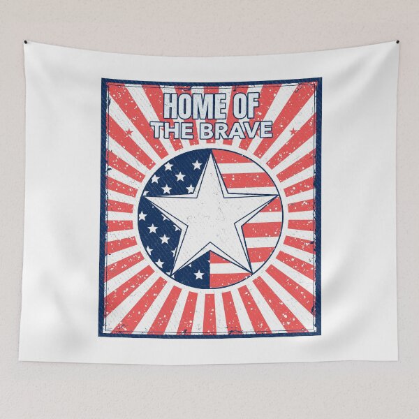 Item preview, HOME OF THE BRAVE designed and sold by SudeeshArt.