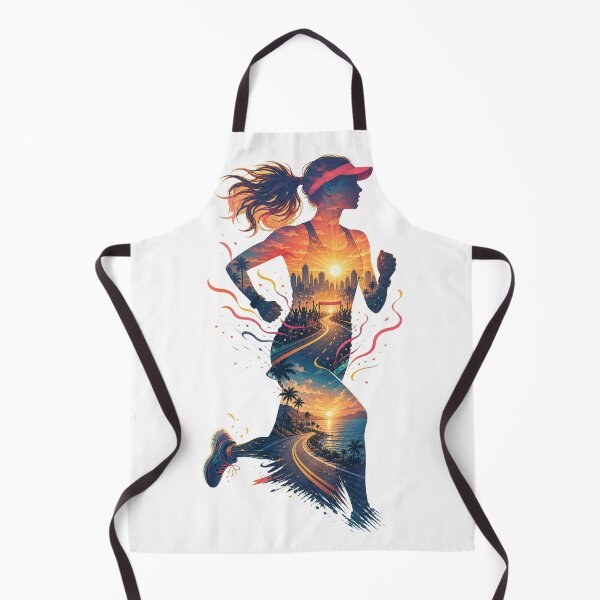 Item preview, 26.2 Marathon Runner Double Exposure Running Design designed and sold by CatalystAI.