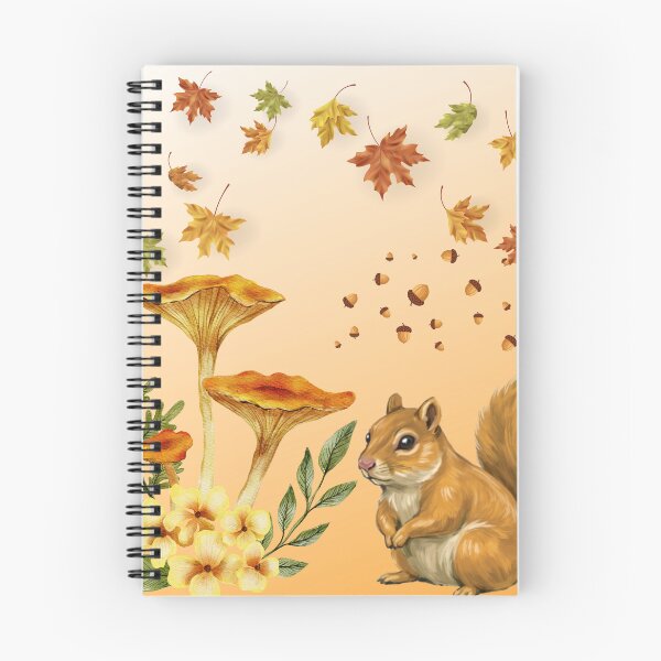 Item preview, Autumn Squirrel with Mushrooms and Leaves designed and sold by DidiDesignShop.