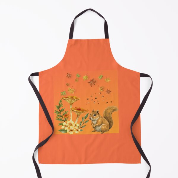 Item preview, Autumn Squirrel with Mushrooms and Leaves designed and sold by DidiDesignShop.
