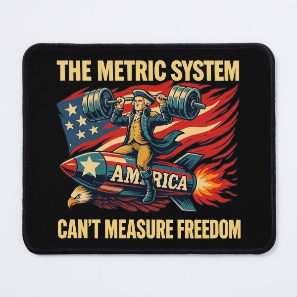 Item preview, Metric System Cant Measure Freedom Patriotic Weightlifting Gym designed and sold by Vermanartist.
