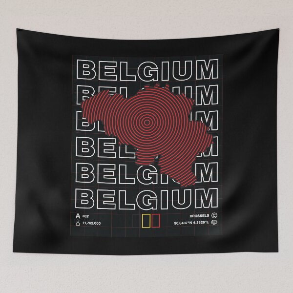 Item preview, Belgium Minimal Map designed and sold by Atlas-Array.