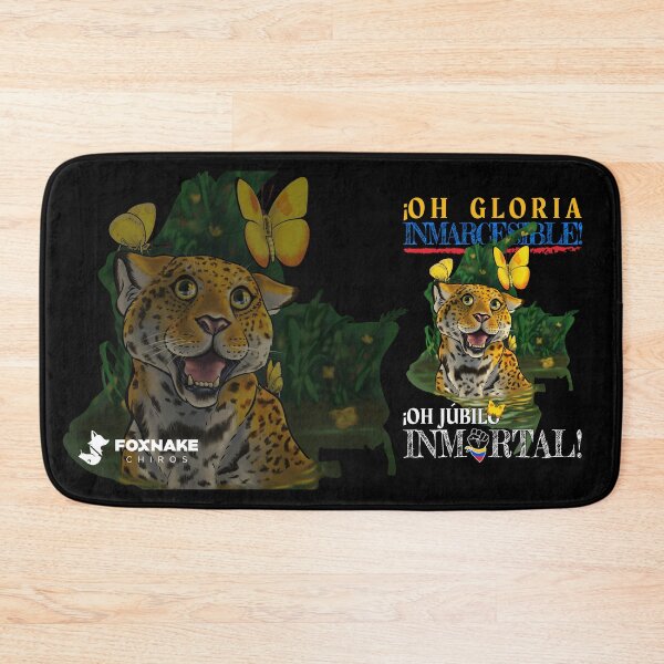 Item preview, Jaguar and yellow butterflies in the Colombian rainforest designed and sold by FoxnakeChiros.