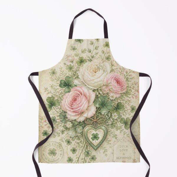 Item preview, Clover floral bouquet with vintage heart charm designed and sold by olenapetol.